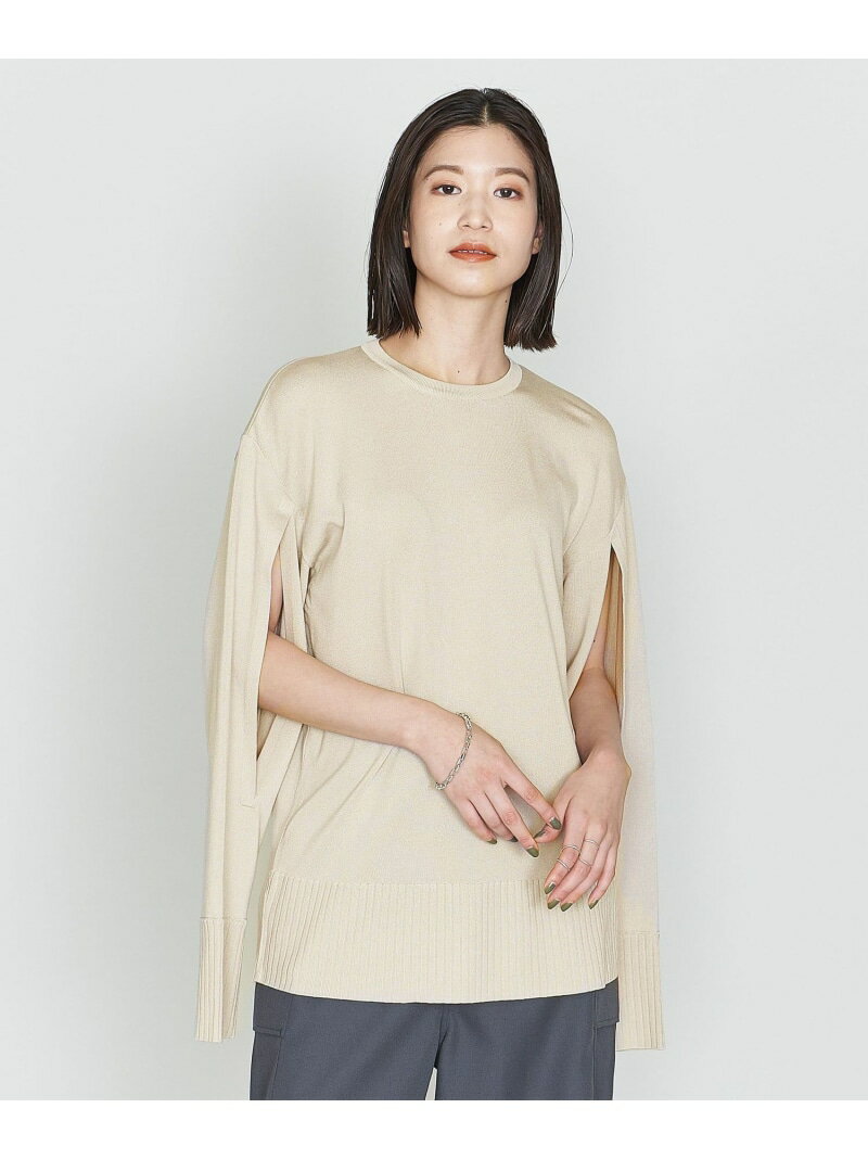 【SALE／80%OFF】＜ASTRAET＞16G スリットスリーブ クルーネックニット ASTRAET ユナイテッドアローズ ..