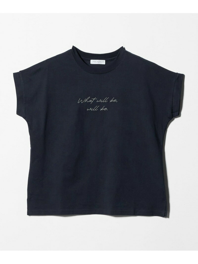 【SALE／50%OFF】サイロ エンブロイダリーTシャツ ＜A DAY IN THE LIFE＞ a day in the life ユナイテッドアローズ アウトレット トップス カットソー・Tシャツ ホワイト ネイビー ブラック【RBA_E】[Rakuten Fashion]