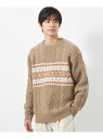 【SALE/50%OFF】アラン ジャカード クルーネック ニット UNITED ARROWS green label relaxing ユナイテッドアローズ ...