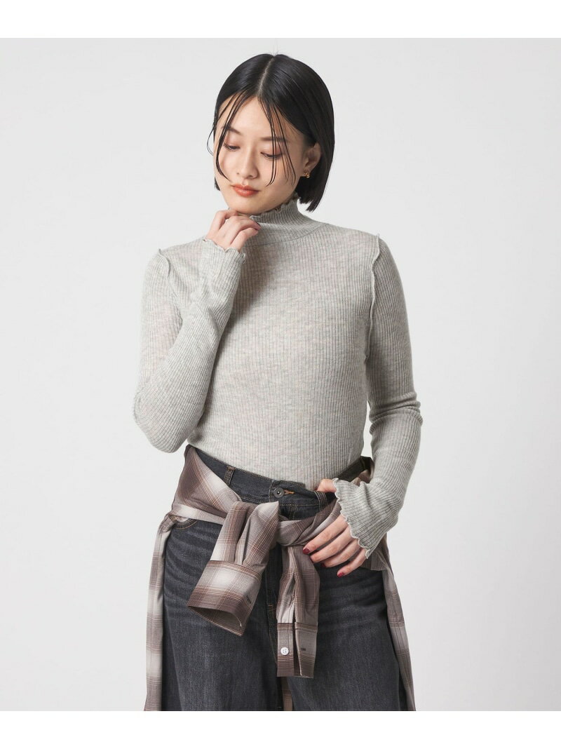 リブ ラメメロー ハイネックニット ＜A DAY IN THE LIFE＞ a day in the life ユナイテッドアローズ アウトレット トップス ニット ベージュ グレー ブラック【送料無料】[Rakuten Fashion]のサムネイル