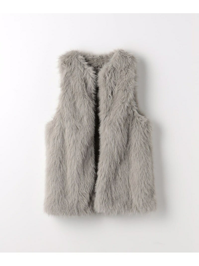 【SALE／50%OFF】フェイクファーベスト＜A DAY IN THE LIFE＞ a day in the life ユナイテッドアローズ アウトレット ジャケット・アウター ダウンジャケット・ダウンベスト ホワイト ブラウン【RBA_E】【送料無料】[Rakuten Fashion]のサムネイル