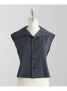 【SALE/50%OFF】<LOEFF>トロピカルウール セーラーカラー ベスト LOEFF ユナイテッドアローズ アウトレット トップス ベスト・ジレ ブラッ...