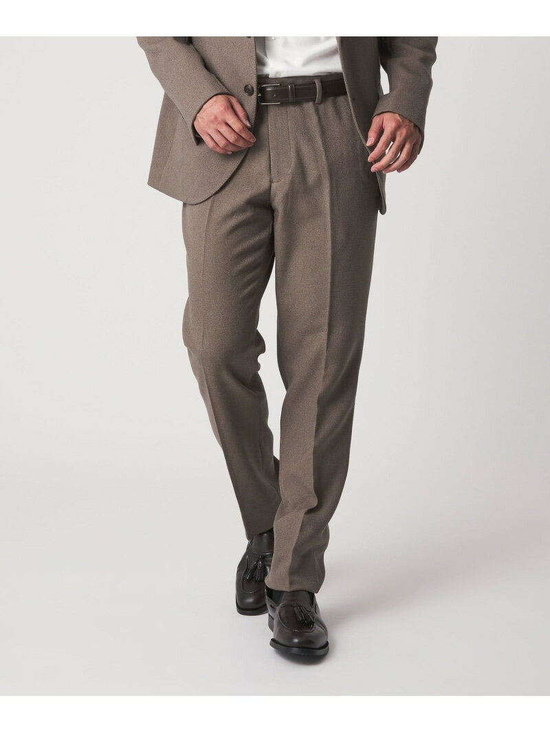 ウールライク バスケット ノープリーツ スラックス-セットアップ対応・ウォッシャブル-＜A DAY IN THE LIFE＞ a day in the life ユナイテッドアローズ アウトレット スーツ・フォーマル スーツパンツ グレー ネイビー ベージュ【送料無料】[Rakuten Fashion]