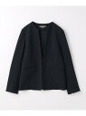 カットジョーゼット キーネックジャケット -ウォッシャブル・セットアップ対応-<A DAY IN THE LIFE> a day in the life ユナイ...