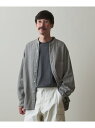 【SALE／50%OFF】＜Steven Alan＞ VIN/NEL BAND COLLAR SHIRT -LOOSE/シャツ Steven Alan ユナイテッドアローズ アウトレット トップス シャツ・ブラウス グレー ネイビー【RBA_E】【送料無料】[Rakuten Fashion]