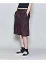 【SALE/70%OFF】<6(ROKU)>シアー ミリタリーショートパンツ 6(ROKU) ユナイテッドアローズ アウトレット パンツ キュロット ワインレッ...