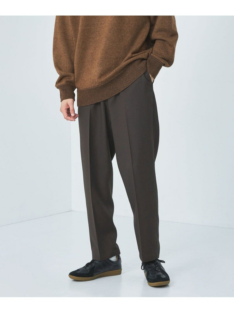 【SALE／50%OFF】メランジ ツイル ワイド ユーティリティパンツ イージーパンツ -ストレッチ・防シワ- UNITED ARROWS green label relaxing ユナイテッドアローズ アウトレット パンツ その他のパンツ グレー ネイビー ブラウン【RBA_E】【送料無料】[Rakuten Fashion]