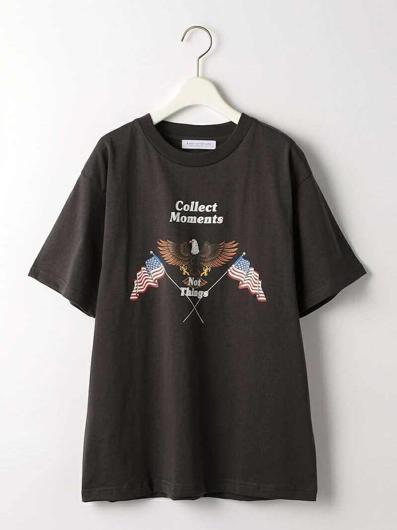【SALE／50%OFF】＜A DAY IN THE LIFE＞EAGLE プリントTシャツ a day in the life ユナイテッドアローズ アウトレット トップス カットソー・Tシャツ グレー ホワイト ブルー【RBA_E】[Rakuten Fashion]のサムネイル