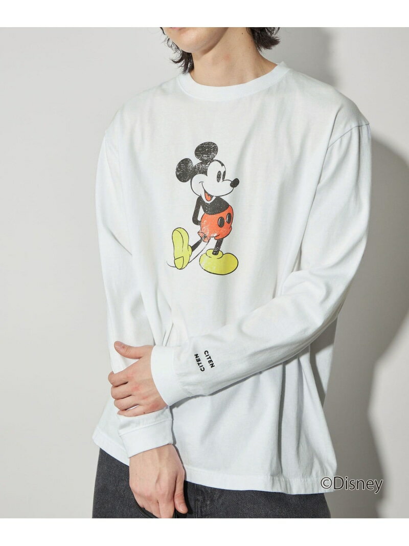 【SALE／30%OFF】【別注】＜CITEN＞MICKEY MOUSE / プリントロンT CITEN ユナイテッドアローズ アウトレット トップス カットソー・Tシャツ グレー ホワイト【RBA_E】【送料無料】[Rakuten Fashion]のサムネイル
