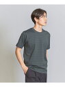 【SALE／40 OFF】ハイゲージ ガスコットン ボーダー クルーネック Tシャツ BEAUTY YOUTH UNITED ARROWS ユナイテッドアローズ アウトレット トップス カットソー Tシャツ グリーン ホワイト【RBA_E】 Rakuten Fashion