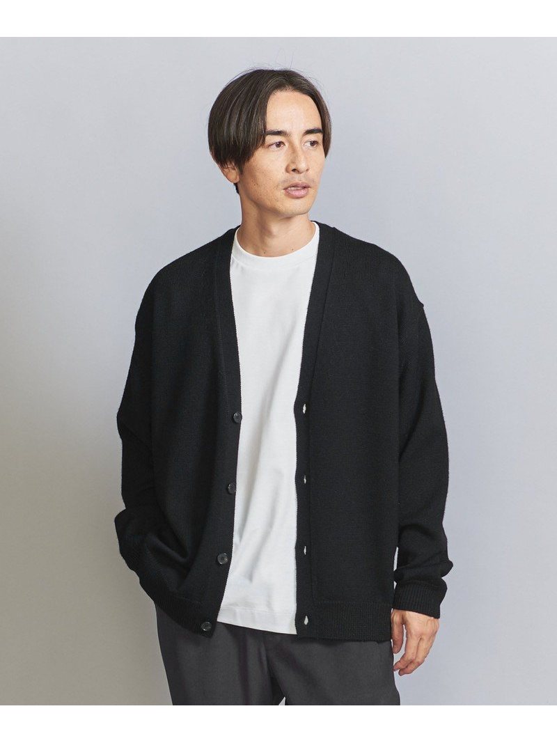 【SALE／70 OFF】フレンチ ウール Vネック カーディガン BEAUTY YOUTH UNITED ARROWS ユナイテッドアローズ アウトレット トップス カーディガン ブラック レッド ホワイト【RBA_E】【送料無料】 Rakuten Fashion