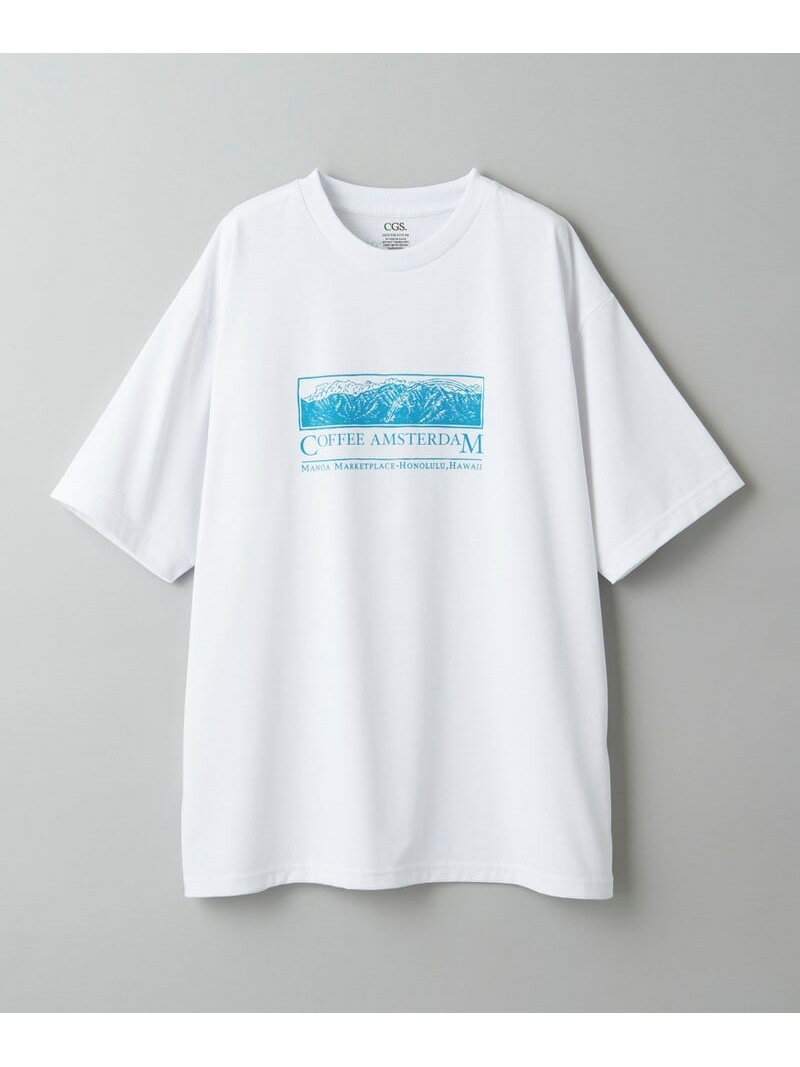 【SALE／50 OFF】＜CGS.＞ COFFEE AMS MT LUCK T/Tシャツ California General Store ユナイテッドアローズ アウトレット トップス カットソー Tシャツ ホワイト グレー【RBA_E】【送料無料】 Rakuten Fashion