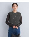 【SALE/50%OFF】ドットビジュー ニット ベスト -ウォッシャブル- UNITED ARROWS green label relaxing ユナイテッド...