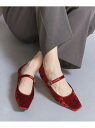 【SALE/60%OFF】クラッシュベルベット ストラップ フラットシューズ BEAUTY&YOUTH UNITED ARROWS ユナイテッドアローズ アウト...