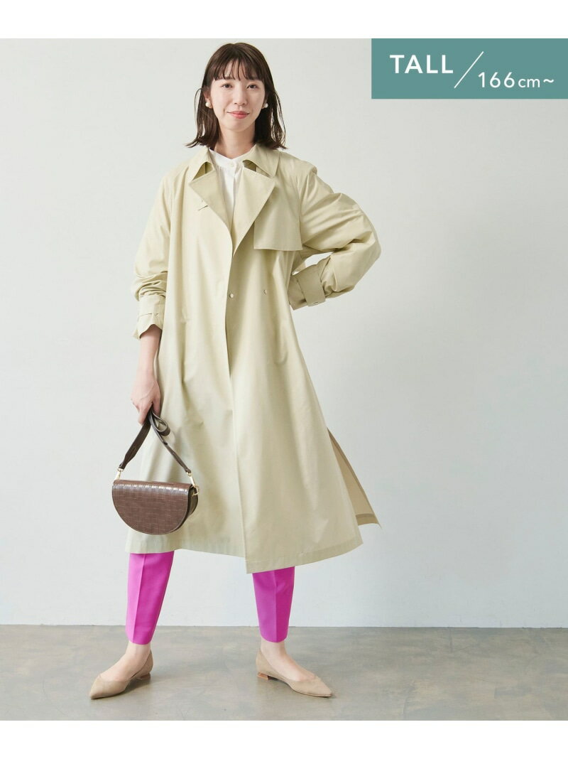 【SALE／60%OFF】[TALL /H166cm~] エアリー トレンチ コート UNITED ARROWS green label relaxing ユナイテッドアローズ アウトレット ジャケット・アウター トレンチコート ホワイト ブラウン ネイビー【RBA_E】【送料無料】[Rakuten Fashion]のサムネイル