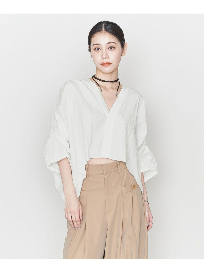 【SALE／70%OFF】＜ASTRAET＞3ボタン キモノスリーブ Vネックブラウス ASTRAET ユナイテッドアローズ アウトレット トップス シャツ・ブラウス ホワイト ブラック【RBA_E】【送料無料】[Rakuten Fashion]