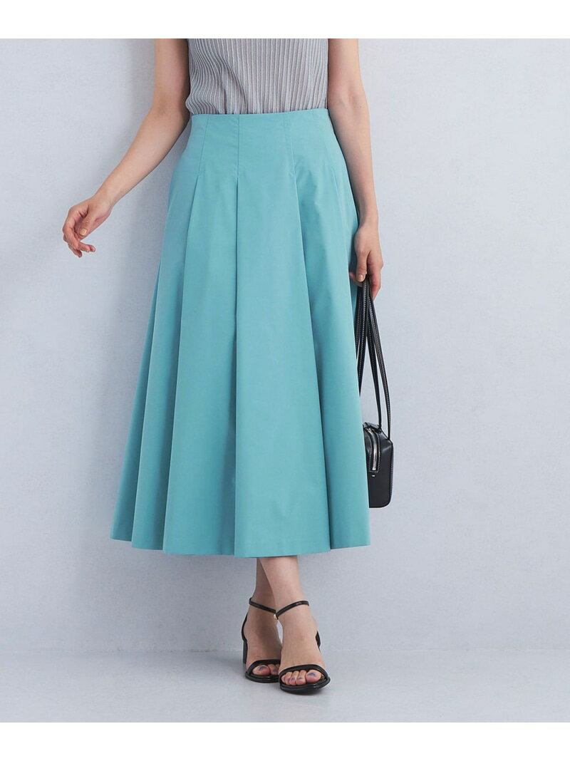 【SALE／70%OFF】タック フレア スカート 3 UNITED ARROWS green label relaxing ユナイテッドアローズ アウトレット スカート その他のスカート ベージュ グレー グリーン【RBA_E】[Rakuten Fashion]のサムネイル