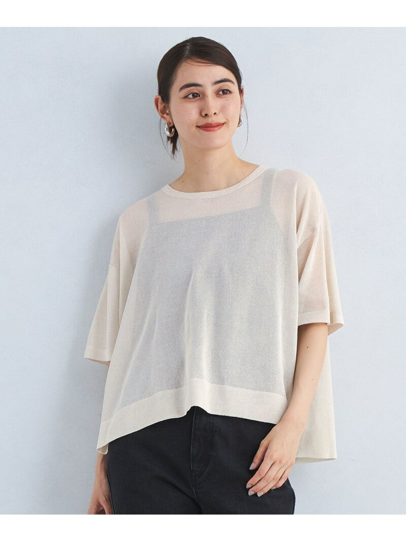 【SALE／70%OFF】ペーパー ドルマンスリーブ プルオーバー ニット -ウォッシャブル- UNITED ARROWS green label relaxing ユナイテッドアローズ アウトレット トップス ニット ブルー ブラック ホワイト【RBA_E】[Rakuten Fashion]のサムネイル