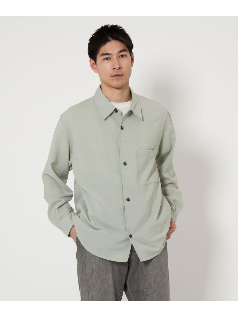 【SALE／30%OFF】トリアセ ポリエステル バンピー CPO シャツジャケット UNITED ARROWS green label relaxing ユナイテッドアローズ アウトレット トップス シャツ・ブラウス グリーン【RBA_E】【送料無料】[Rakuten Fashion]