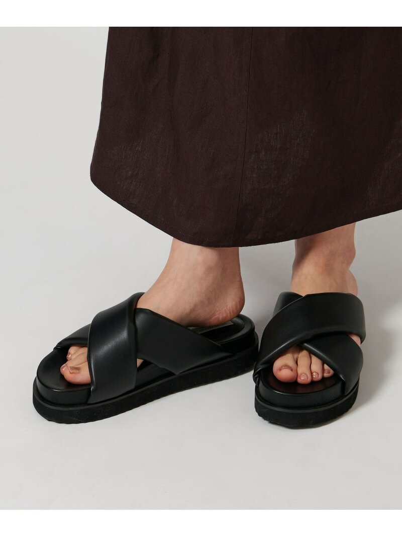 【SALE／70%OFF】COMFY クロス サンダル UNITED ARROWS ユナイテッドアローズ アウトレット シューズ・靴 サンダル ホワイト ブラック【RBA_E】【送料無料】[Rakuten Fashion]