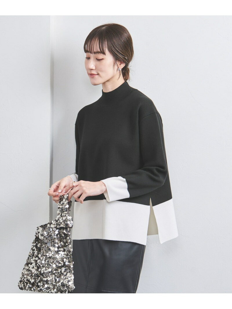 【SALE／40%OFF】テントライン ハイネック ニット UNITED ARROWS ユナイテッドアローズ アウトレット トップス ニット ブラック ピンク ホワイト【RBA_E】【送料無料】[Rakuten Fashion]のサムネイル