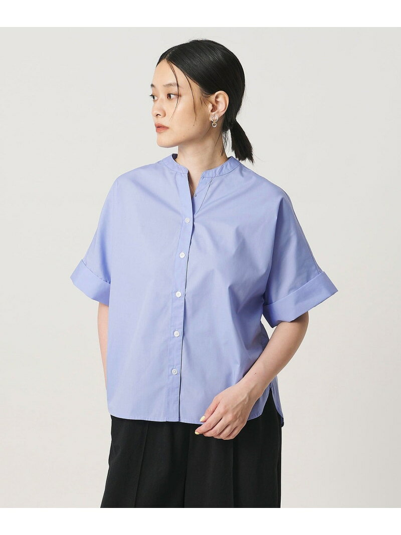 【SALE／30%OFF】スキッパー フォルム シャツ 5分袖 ＜A DAY IN THE LIFE＞ a day in the life ユナイテッドアローズ アウトレット トップス シャツ・ブラウス グリーン ブルー グレー【RBA_E】【送料無料】[Rakuten Fashion]