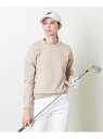 【SALE／30 OFF】【別注】＜SLOANE＞ ウィメンズ クルーネック ニット UNITED ARROWS GOLF ユナイテッドアローズ アウトレット スポーツ アウトドア用品 ゴルフグッズ ベージュ グレー【RBA_E】【送料無料】 Rakuten Fashion