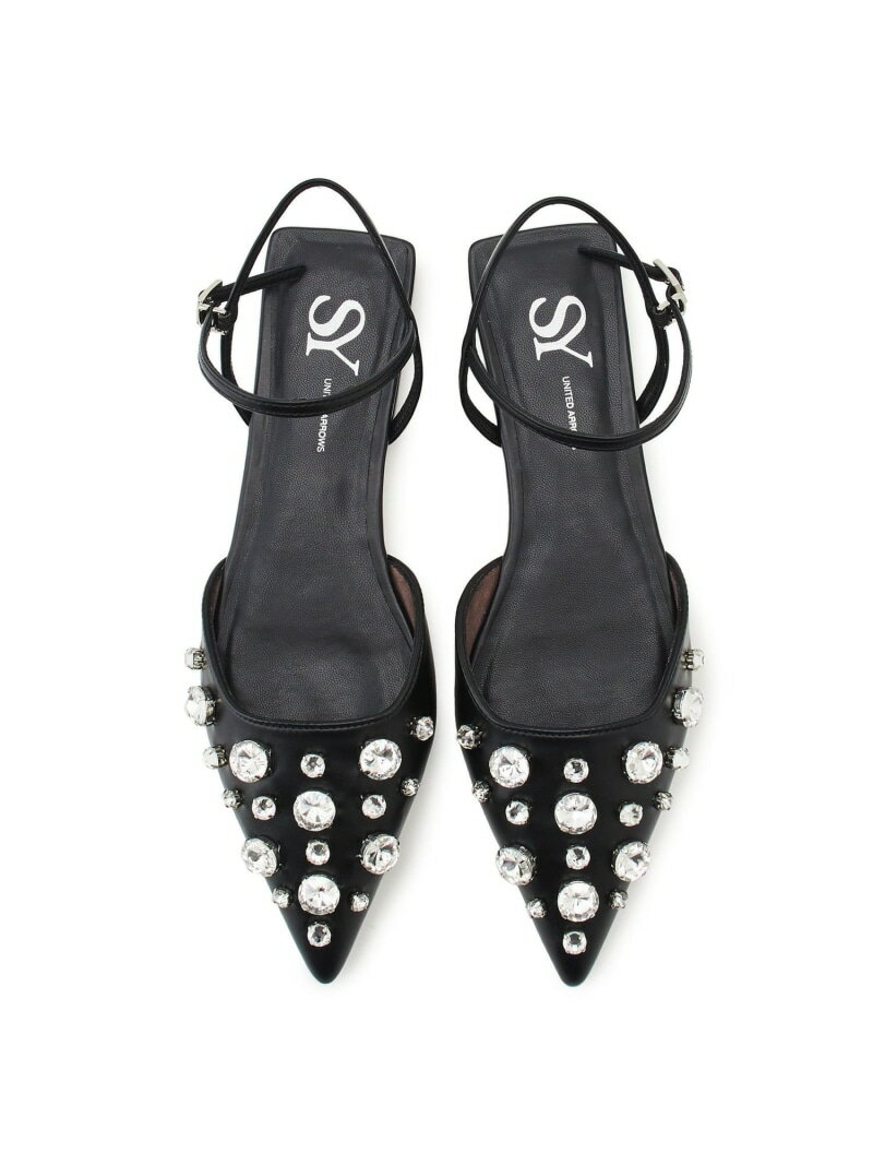 【SALE／70%OFF】＜SY＞マルチビジューストラップ フラット15●↑ SY UNITED ARROWS ユナイテッドアローズ アウトレット シューズ・靴 パンプス シルバー ブラック【RBA_E】【送料無料】[Rakuten Fashion]のサムネイル