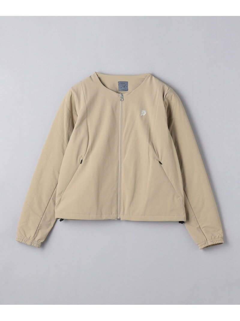 【SALE／70%OFF】ウィメンズ ハイブリッド ノーカラー ジップ ジャケット UNITED ARROWS GOLF ユナイテッドアローズ アウトレット スポーツ・アウトドア用品 ゴルフグッズ ベージュ ブラック【RBA_E】【送料無料】[Rakuten Fashion]