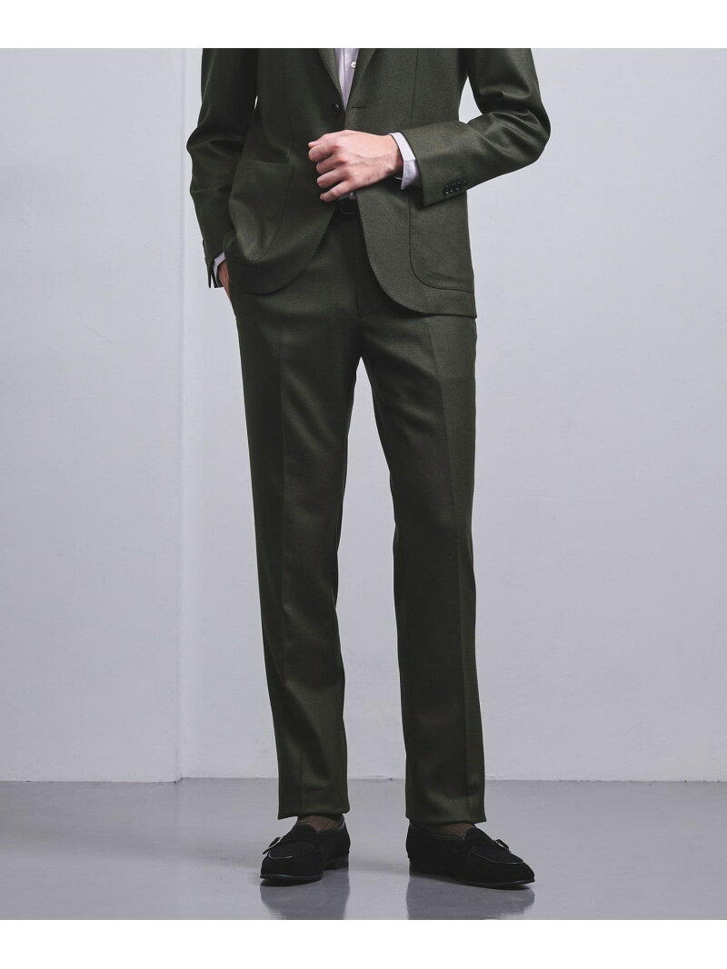 フランネル ノープリーツ テーパード スラックス COMFORT EASYーMODELーストレッチー UNITED ARROWS ユナイテッドアローズ アウトレット スーツ・フォーマル スーツパンツ グレー ネイビー グリーン【送料無料】[Rakuten Fashion]