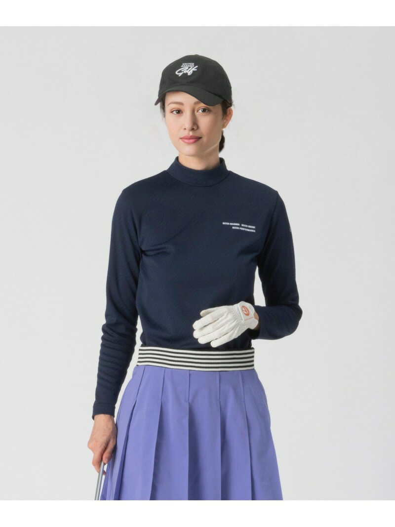 【SALE／70%OFF】ウィメンズ ジャカード バックジップ モックネック シャツ UNITED ARROWS GOLF ユナイ..
