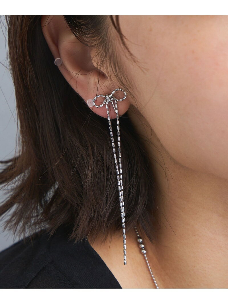 【SALE/70%OFF】リボン ボールチェーン イヤリング UNITED ARROWS green label relaxing ユナイテッドアローズ アウト...