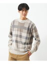 【SALE/50%OFF】チェック ジャカード クルーネック ニット UNITED ARROWS green label relaxing ユナイテッドアローズ...