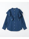 【SALE/70%OFF】TJ デニム オーバー フリルシャツ 140cm-160cm UNITED ARROWS green label relaxing ユ...