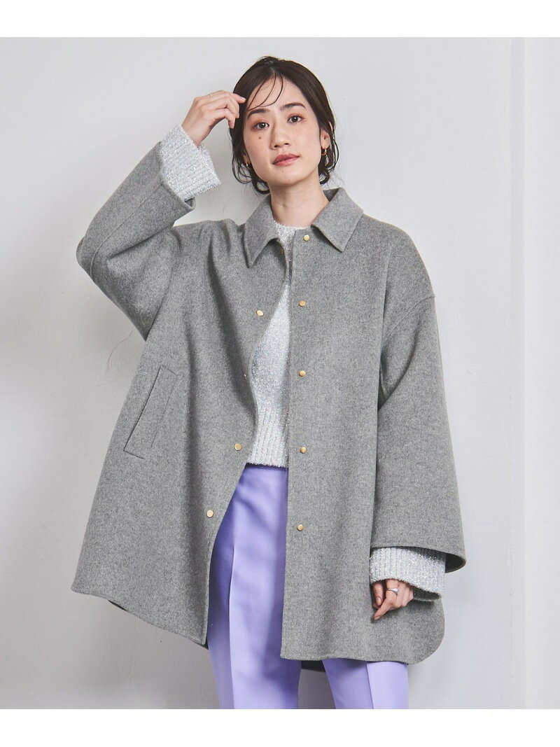 【SALE／50%OFF】リバー メタルドット ブルゾン UNITED ARROWS ユナイテッドアローズ アウトレット ジャケット・アウター ステンカラーコート グレー ネイビー【RBA_E】【送料無料】[Rakuten Fashion]のサムネイル