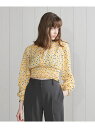 【SALE／60 OFF】＜H＞FLOWER PRINT SHRRING BLOUSE/ブラウス BEAUTY YOUTH UNITED ARROWS ユナイテッドアローズ アウトレット ワンピース ドレス チュニック イエロー ブラック【RBA_E】【送料無料】 Rakuten Fashion