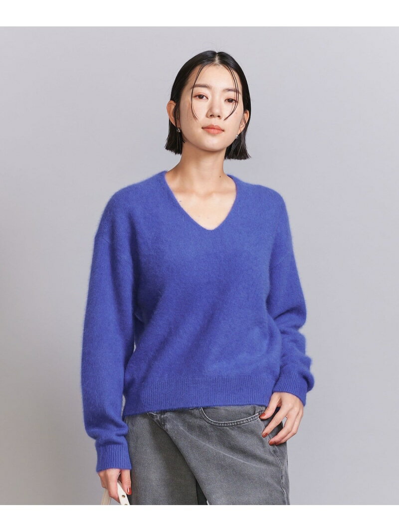 【SALE／40%OFF】フォックスカシミヤブレンド Vネックニットプルオーバー BEAUTY&YOUTH UNITED ARROWS ユナイテッドアローズ アウトレット トップス ニット ブラック グレー ベージュ【RBA_E】【送料無料】[Rakuten Fashion]のサムネイル