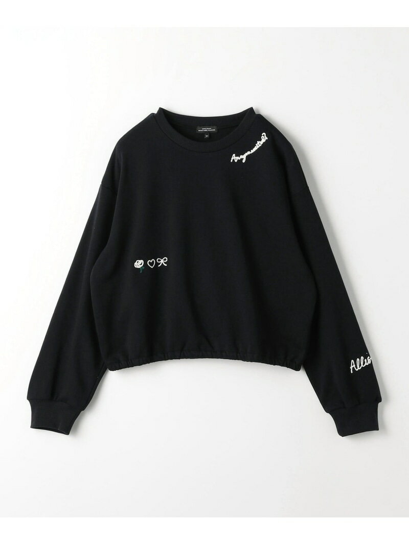 【SALE／50%OFF】TJ フラワー EMB 裏毛プルオーバー / スウェット / キッズ 140cm-160cm UNITED ARROWS green label relaxing ユナイテッドアローズ アウトレット トップス スウェット・トレーナー ホワイト ブラック ブルー【RBA_E】[Rakuten Fashion]