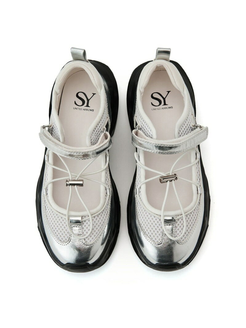 【SALE／30%OFF】＜SY＞レースアップベルクロ フラット50●↑ SY UNITED ARROWS ユナイテッドアローズ アウトレット シューズ・靴 スニーカー シルバー ブラック【RBA_E】【送料無料】[Rakuten Fashion]のサムネイル
