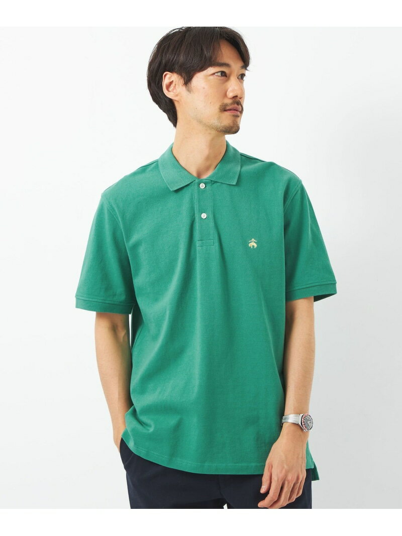 【SALE／40%OFF】【別注】＜Brooks Brothers＞PIQUE ポロシャツ UNITED ARROWS green label relaxing ユナイテッドアローズ アウトレット トップス カットソー・Tシャツ ブラウン ネイビー【RBA_E】【送料無料】[Rakuten Fashion]