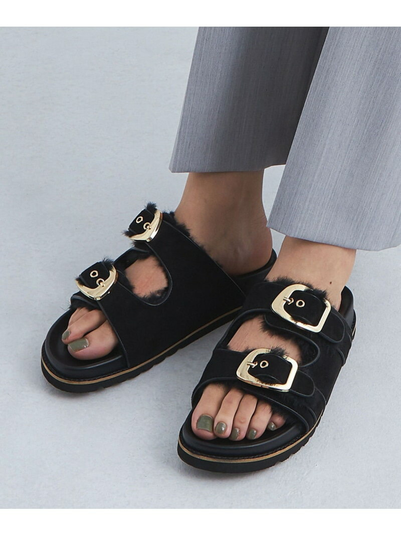 【SALE／50%OFF】＜RUBAN＞ダブル ベルト サンダル UNITED ARROWS green label relaxing ユナイテッドアローズ アウトレット シューズ・靴 スニーカー ブラック【RBA_E】【送料無料】[Rakuten Fashion]のサムネイル