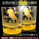 カイジ 黄金ロックグラス 2個セット!福本伸行/講談社・VAP・NTV・D.N.ドリームパートナーズ ざわざわ 家飲み 宅飲み ZOOM オンライン ペア プレ...