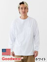 【公式】 Goodwear グッドウェア 袖リブポケットロンT メンズ レディース 7.6オンス USAコットン ビッグ ヘビーウェイト 無地
