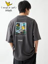 マークゴンザレス (What it isNt) スクエアウィンドウBIGTシャツ メンズ レディース ストリート カジュアル スケート ブランド おしゃれ 韓国ファッション ART BY MARK GONZALES