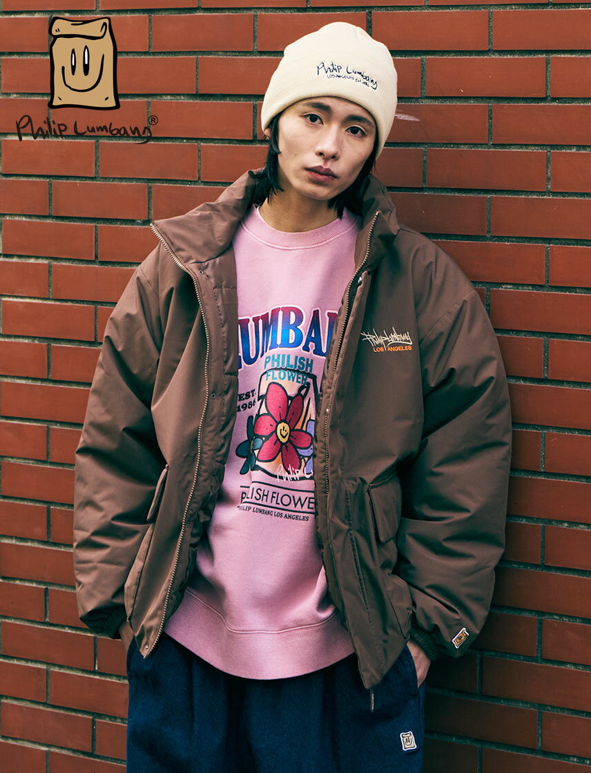 【Philip Lumbang】ウィンドプルーフ中綿スタンドジャケット...(4)