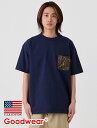 【公式】 Goodwear グッドウェア USAコットン 異素材ポケットBIGTシャツ メンズ レディース 7.6オンス 無地