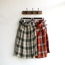 O'NEIL OF DUBLIN オニール オブ ダブリン | IRISH LINEN LOW WAIST PLEATS WRAP SKIRT 80cm (WITH PIN)