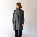 HAOLU ハオル katie(wool) 2色 035 コート レディース ロング スーツ タートルネック ストレートシルエット ブラック 黒 グレー ウール...