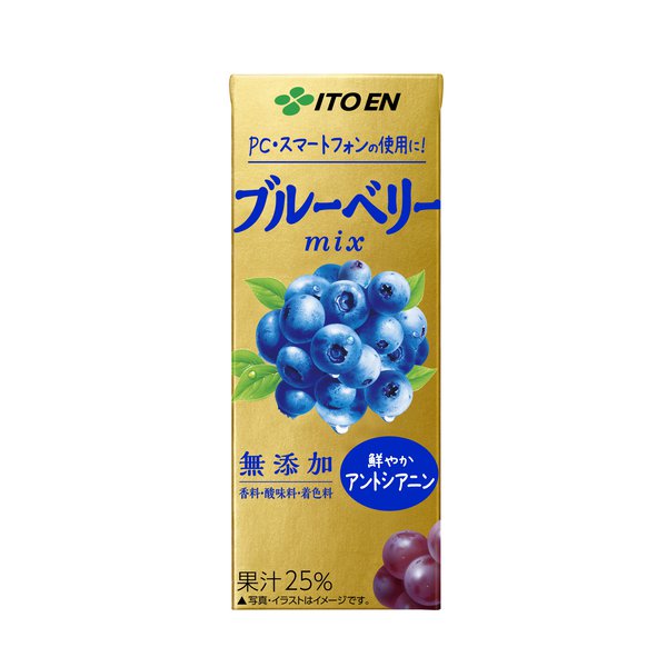 伊藤園ブルーベリーmix200ml 紙パック 24本入り