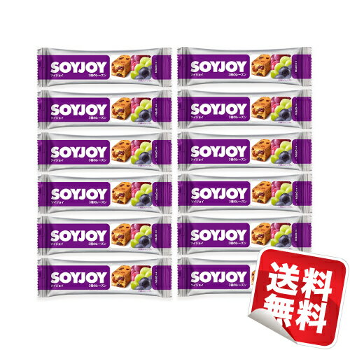 大塚製薬 SOYJOY（ソイジョイ） 3種のレーズン 12本セット★日本全国送料無料★朝食や小腹満たしに最適！美味しくダイエット！